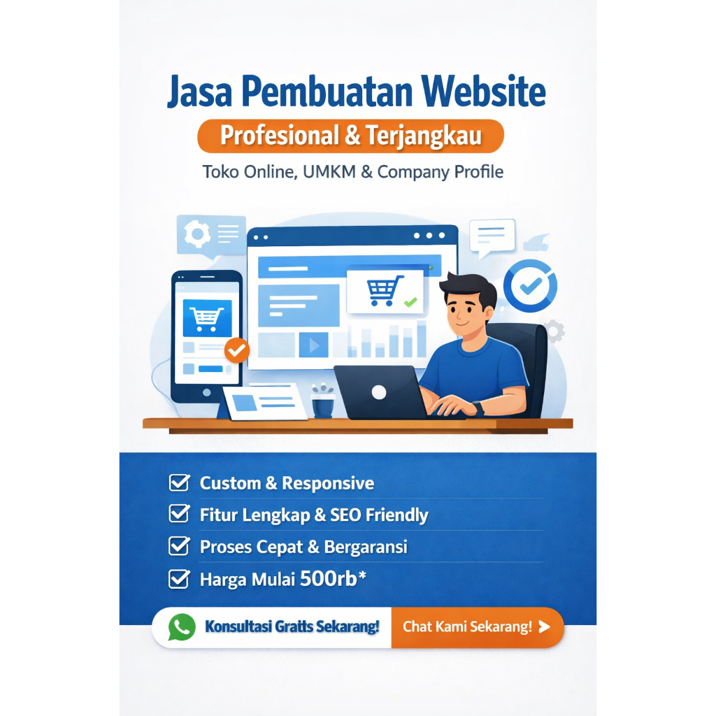 Jasa Buat Website Murah & Profesional | Toko Online, UMKM, Company Profile