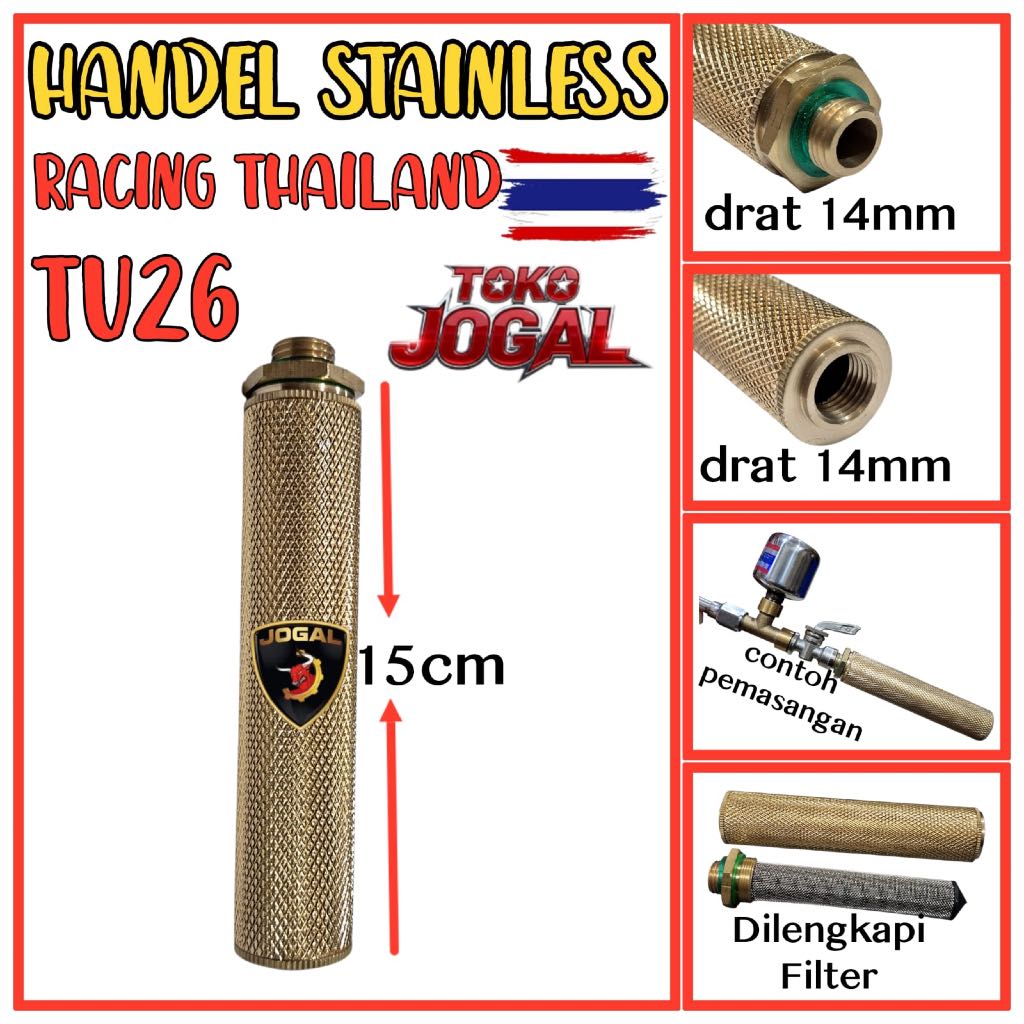 Jual (BESI) TU26 HANDEL STIK PLUS SARINGAN handle grip mesin sprayer ...
