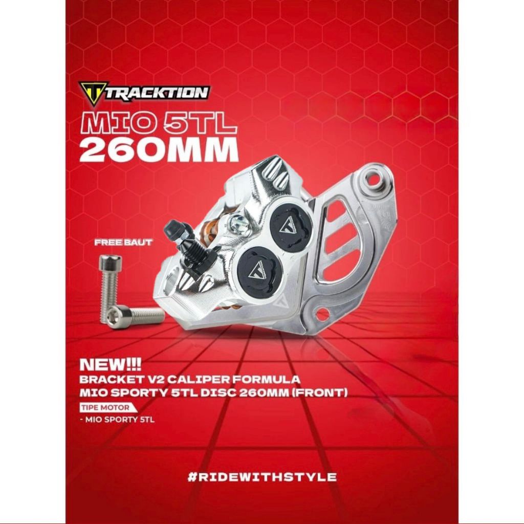 Jual CALIPER 4P FORMULA MIO SPORTY 5TL 260 MM TRACKTION TAD RACING ...
