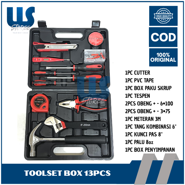Jual Toolset Toolkit Toolbox Tool Set Tool Kit Tool Box Toolset LECHG ...