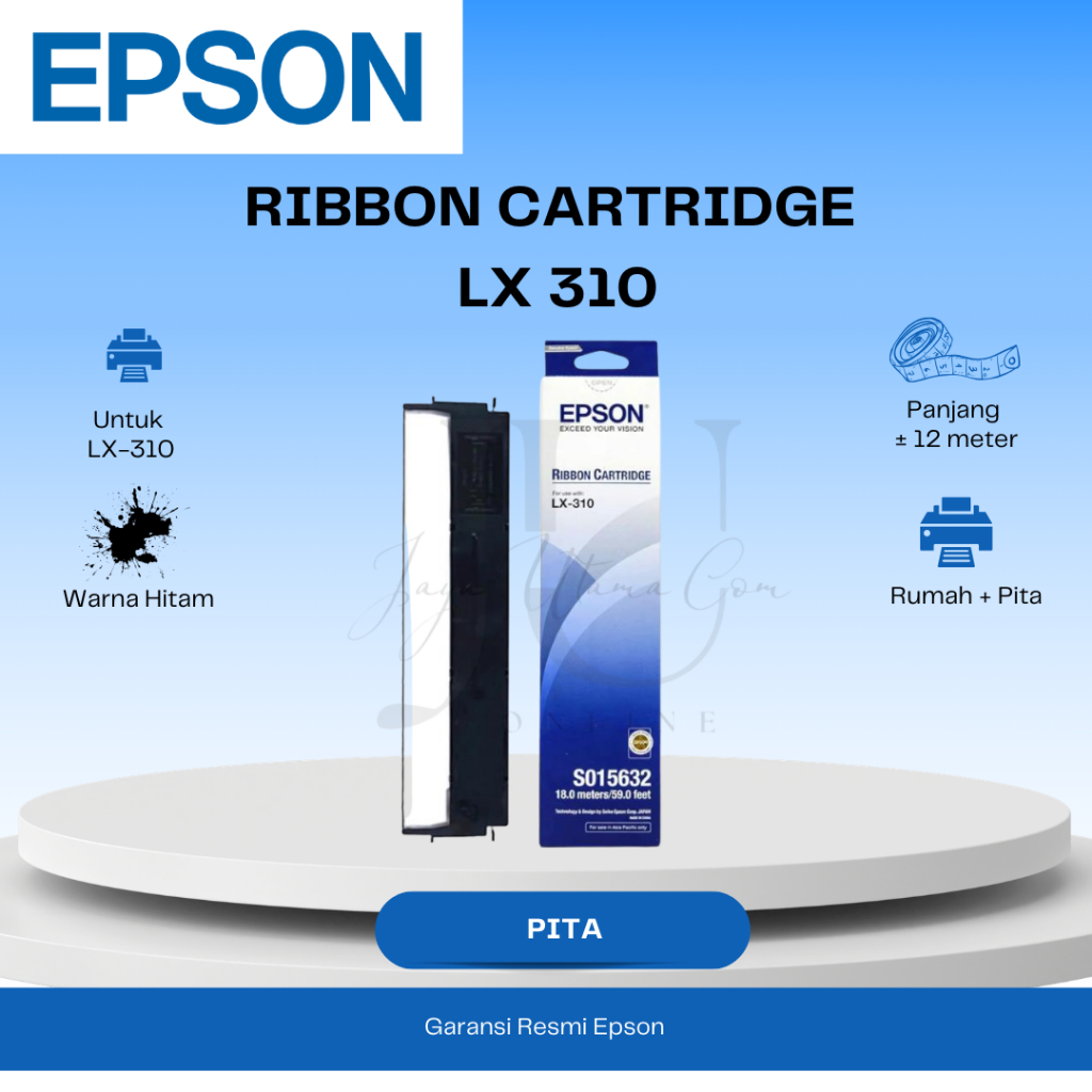 Jual EPSON Pita LX 310 / LQ-2190 / LQ-310 / LX-300II Ribbon Cartridge ...