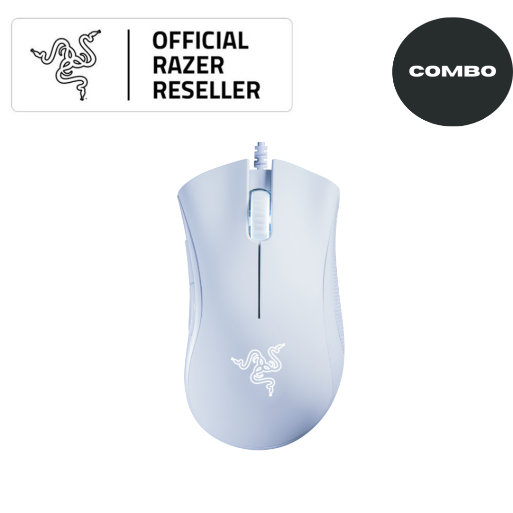 Jual Razer DeathAdder Essential WHITE Bundle Package Essential gaming ...