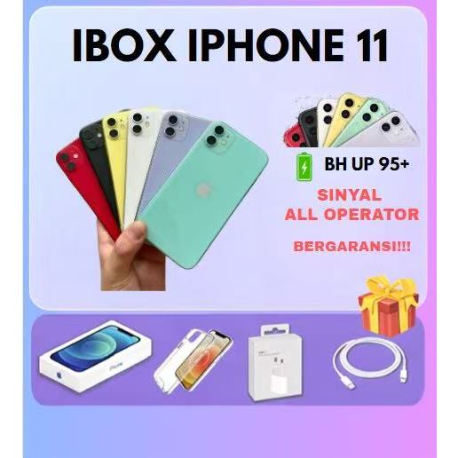 Jual ibox IP 11 iPhone 11/64GB/128GB/256GB Normal Second inter Sinyal ...