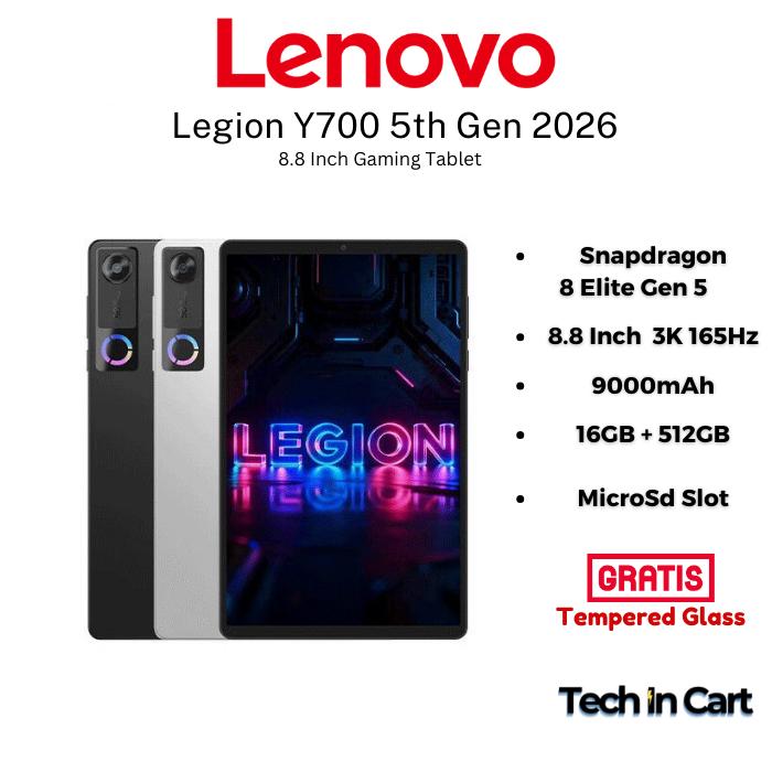 Jual Lenovo Legion Y700 5th Gen 2026 Snapdragon Elite Gen 5 Gaming