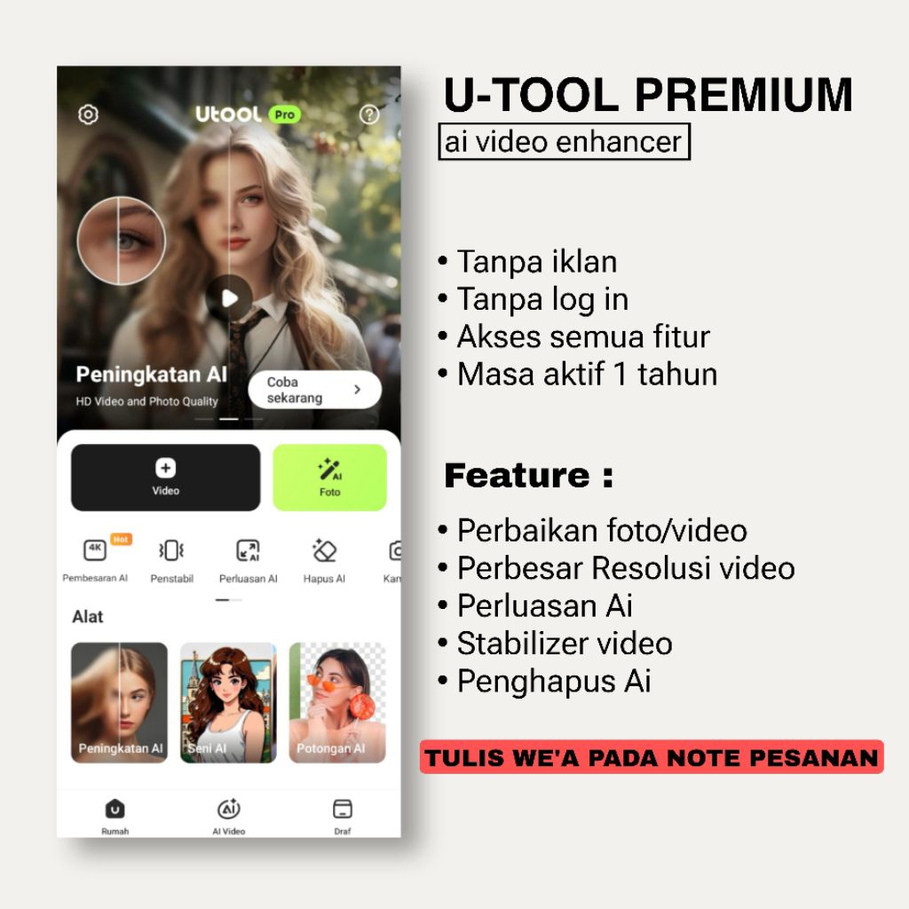 Software - Utool Pro Android - Ai enhancer unlimited