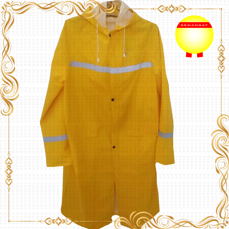 Jual Jas Hujan Terusan Bahan PVC Warna Kuning | Shopee Indonesia