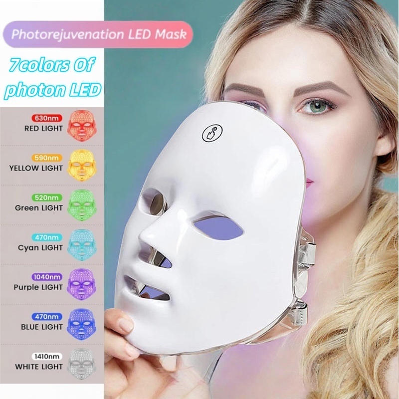 Jual Masker LED PDT Light 7 Warna Led Mask Photon Therapy Alat ...