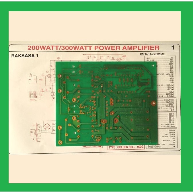 Jual PCB Power amplifier mono Raksasa GB 003 Fiber | Shopee Indonesia