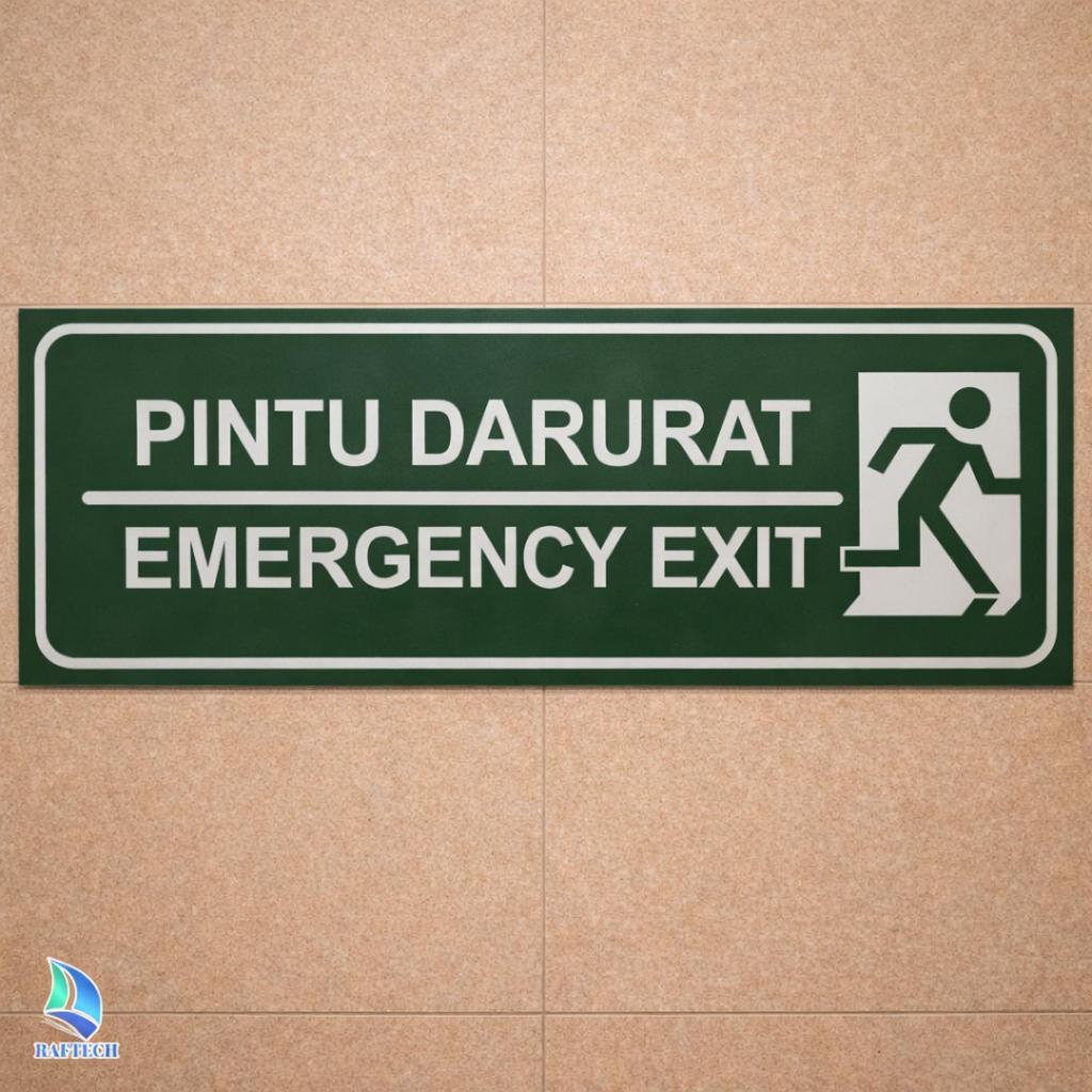 Jual Sign Jalur Evakuasi dan Rambu Exit | Acrylic Ukuran 30 x 10 cm ...