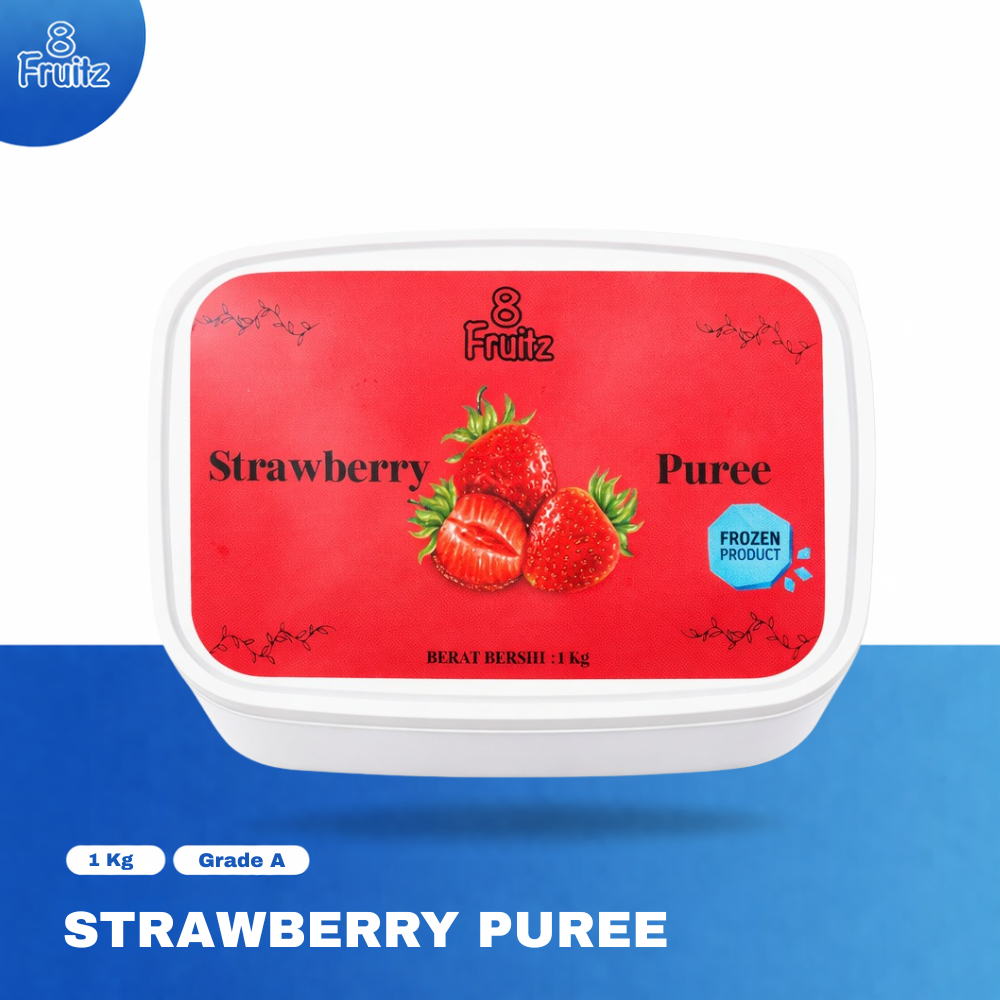 Jual Local Frozen Fruit Strawberries Puree 1 kg | Shopee Indonesia