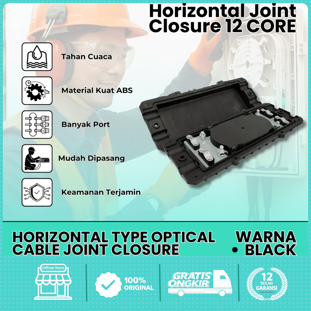 Jual NETCABLE Joint Closure Fiber Optic 12–24 Core Outdoor | Closure ...