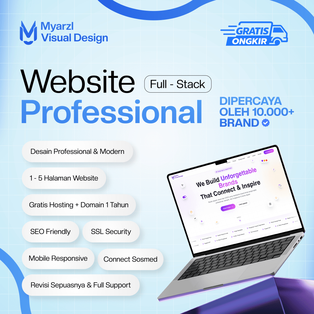 Jasa Pembuatan Website Profesional + Free Domain & Hosting | Fast Website