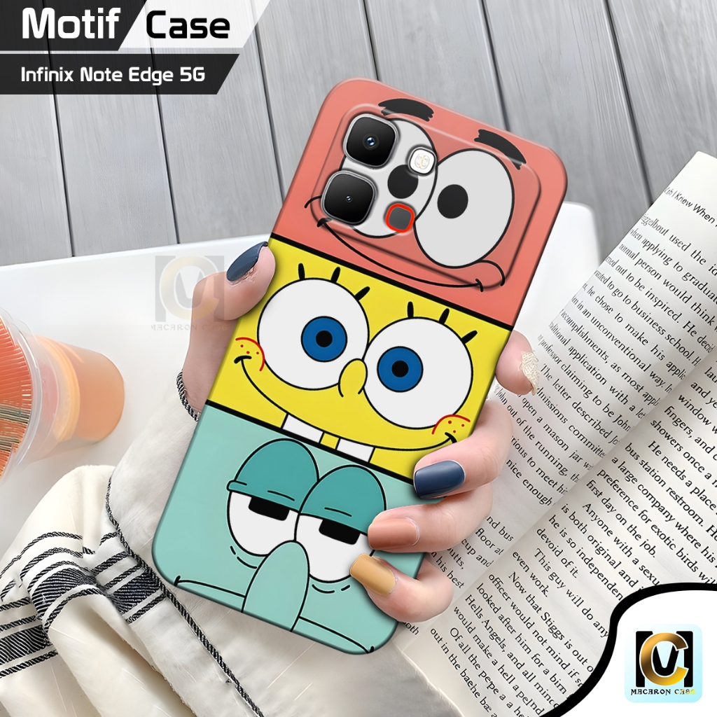 Jual CASE INFINIX NOTE EDGE 5G TERBARU 2026 MOTIF Spongebob SILIKON ...