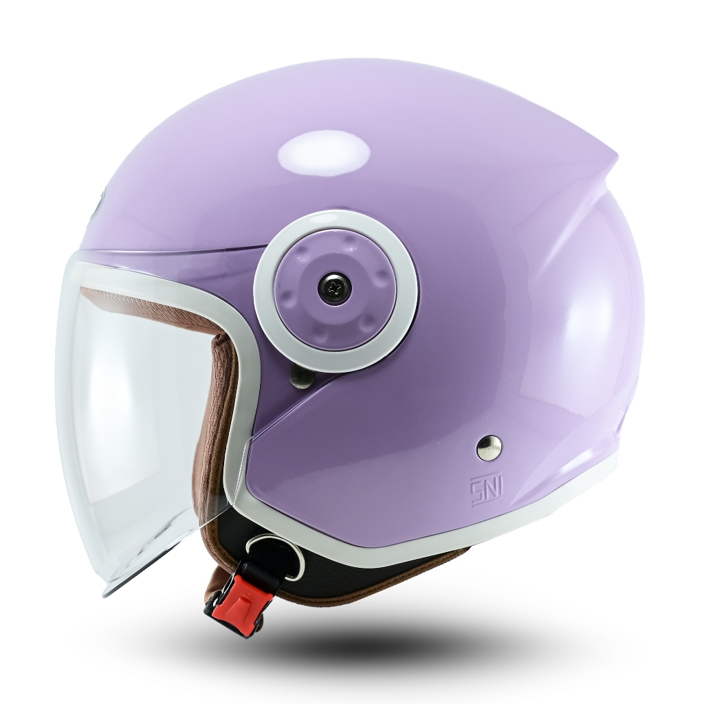 Jual Helm R-SIX Verona Hijab Bogo Cewek Cowok SNI Half Face Kekinian ...