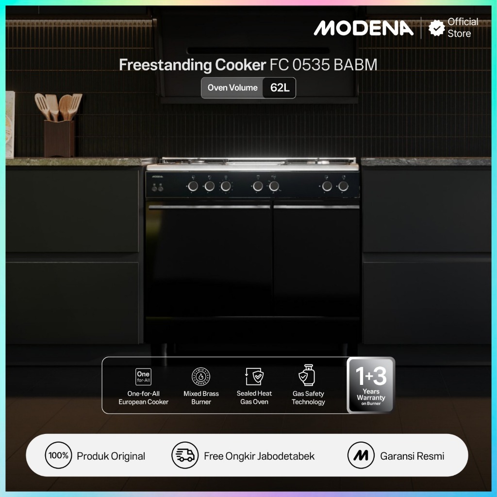 Jual MODENA Freestanding Cooker 90cm 4 Burner - FC 0535 BABM | Shopee ...