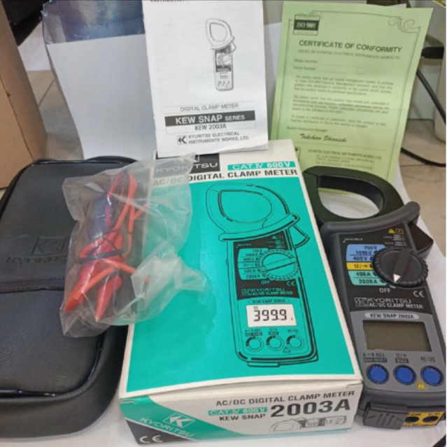 Jual Tang Amper KYORITSU 2003A AC DC / Digital Clamp Meter | Shopee ...