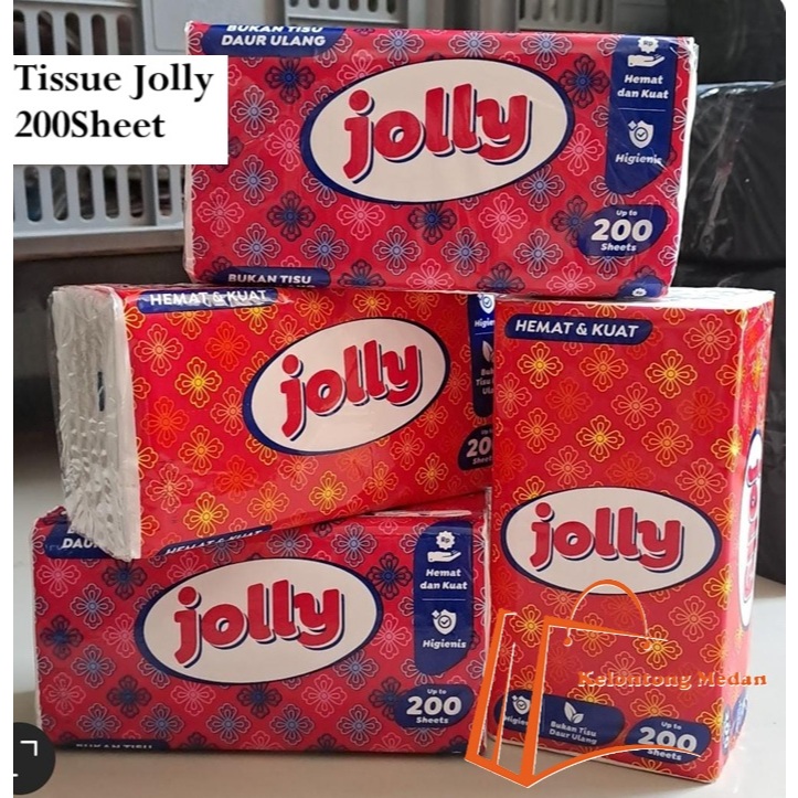 Jual [ 1pcs ] Tissue jolly 200 sheets tisu 2ply tisu wajah facial ...