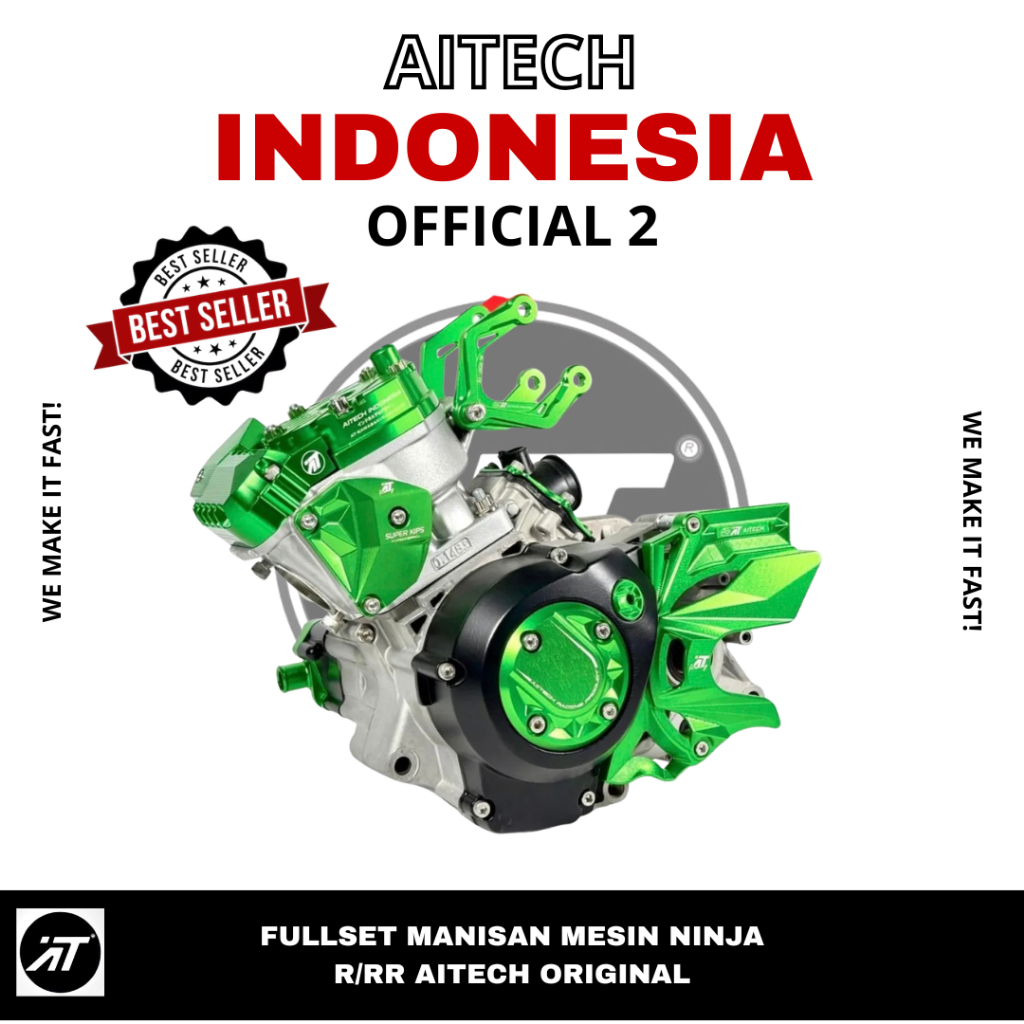 Jual Aitech Full Set Manisan Mesin Ninja R/RR Paket Ganteng Motor ...
