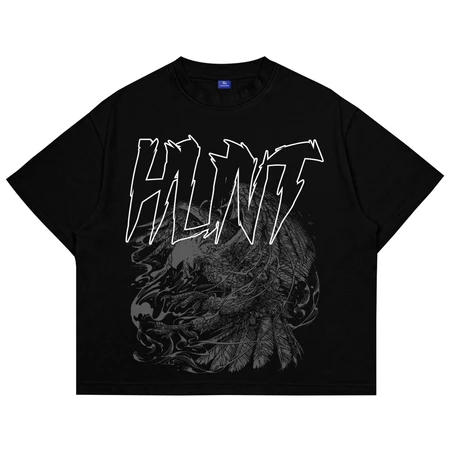 6. Kaos Oversize Boxy Tee Unisex Temporary Black