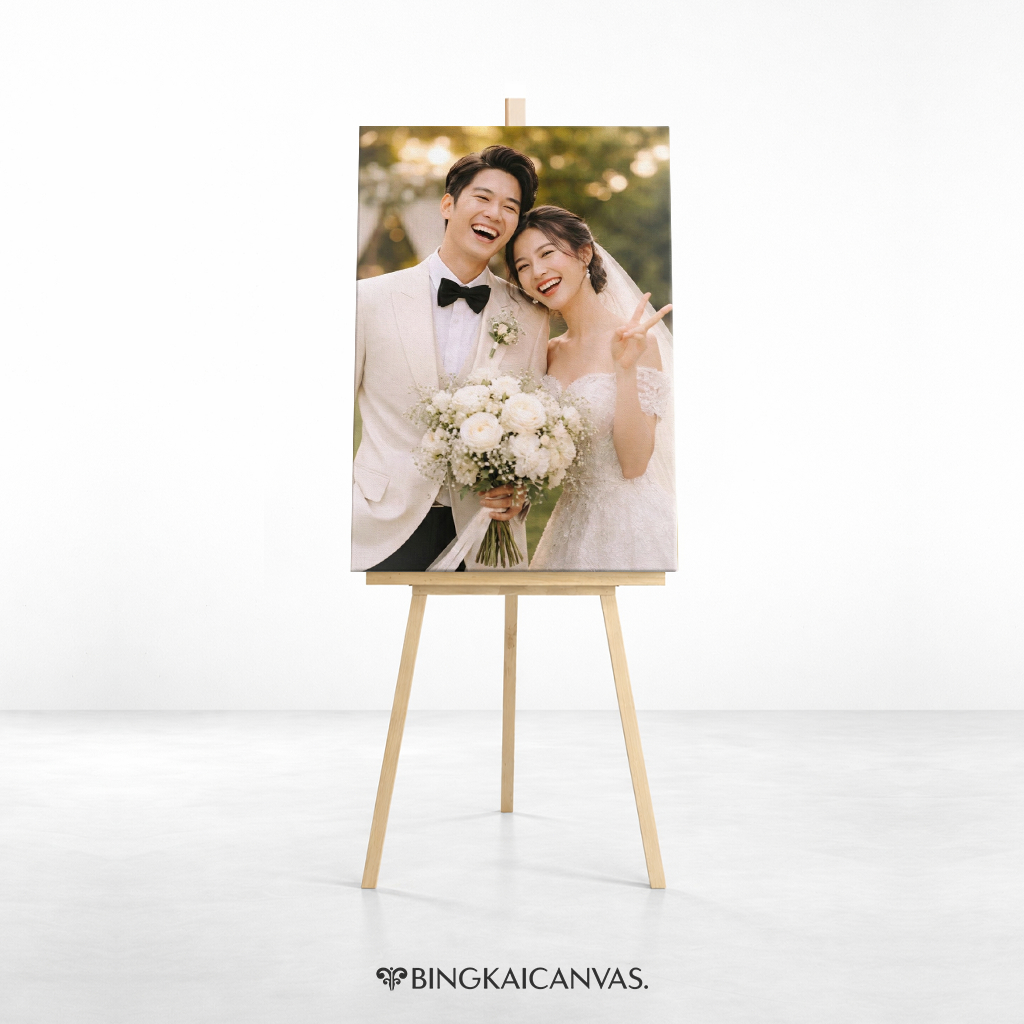 Jual Stand frame foto Medium 135 x 50 cm prewedding besar / stand ...