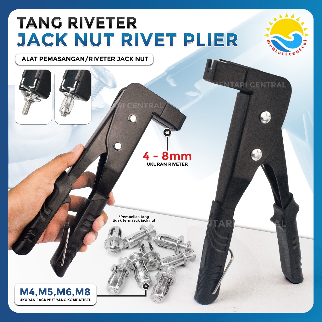 Jual Tang Rivet Jack Nut Tool Alat Penarik Jack Nut 10 inchi M4 M5 M6 ...