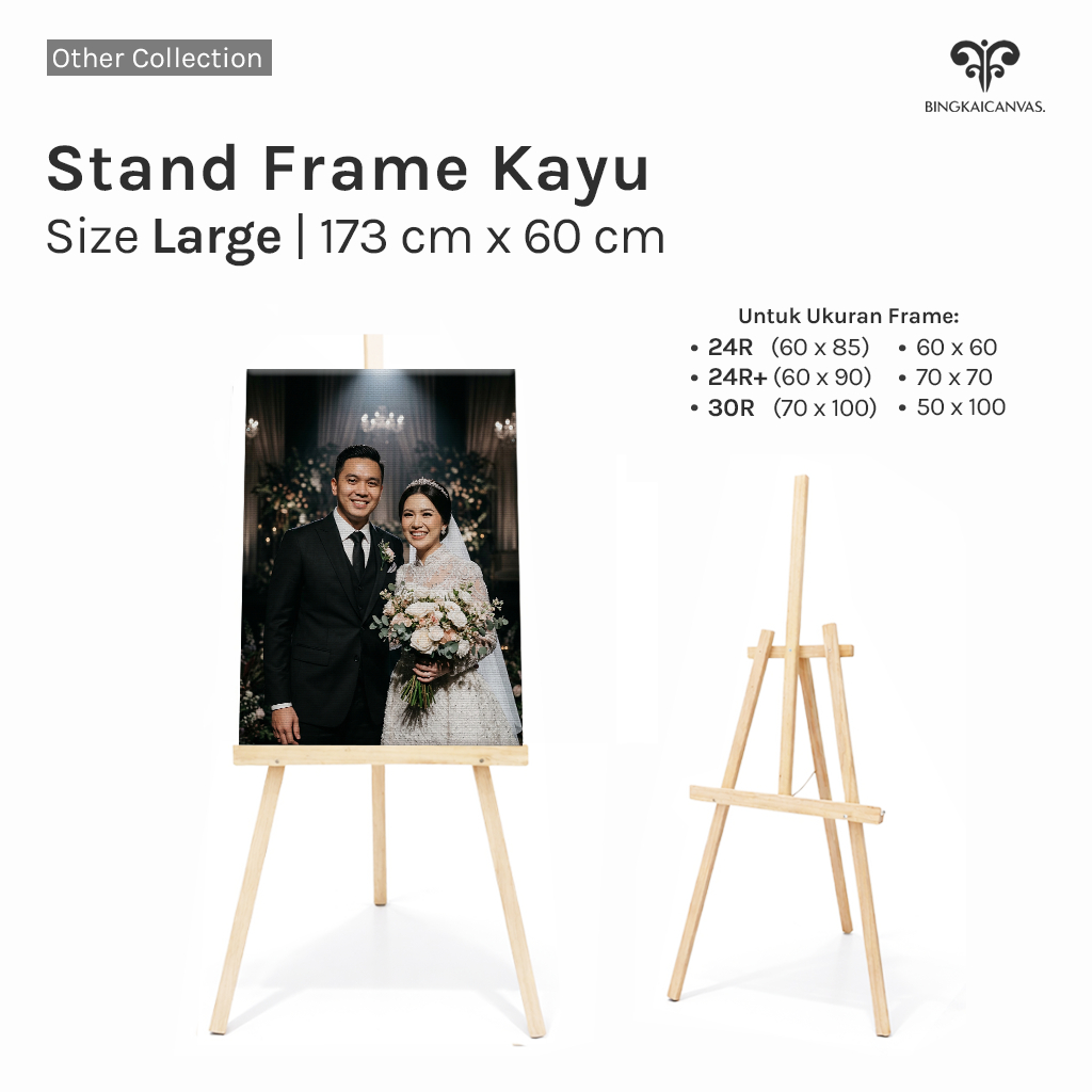 Jual Stand frame foto Large 173 x 60 cm prewedding besar / stand ...