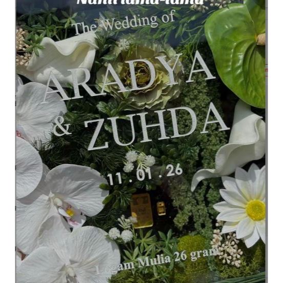 Jual GRATIS DESIGN & GRAFIR Box Mahar Frame Mahar Top Sliding Akrilik ...