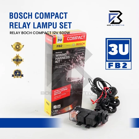 BOSCH Relay Set H4 Mobil 3 Relay 12v Universal