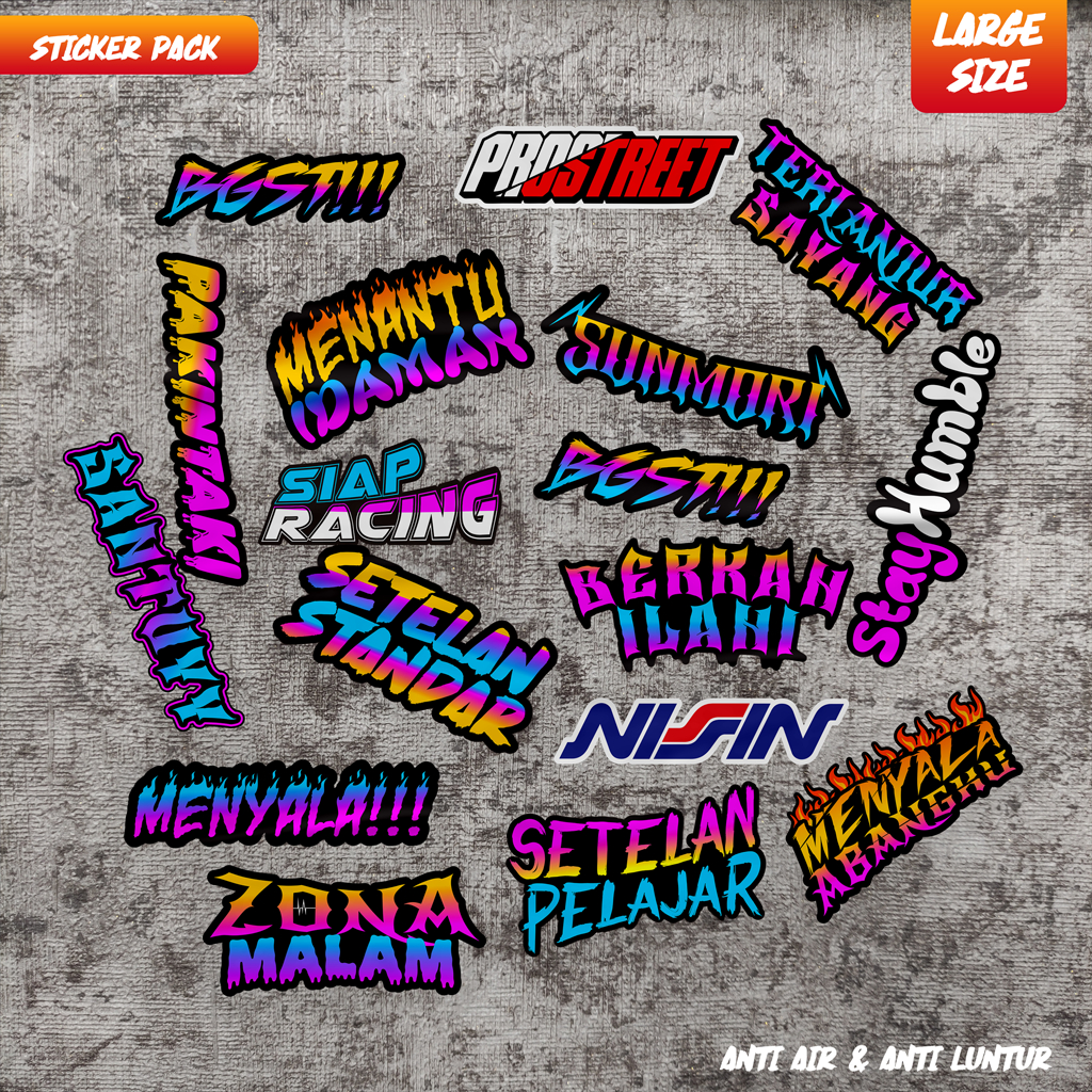 Jual Stiker Kata-Kata Terlengkap & Harga Terbaru Juli 2026 | Shopee ...