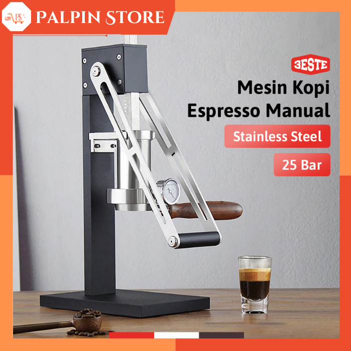 Jual Trieste Mesin Kopi Espresso Manual Coffee Maker Hand Press 25 Bar ...