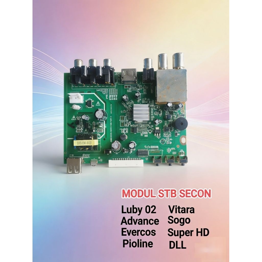 Jual Modul STB DVBT2 Set Top Box Digital Secon Normal Matrix Apel Luby ...