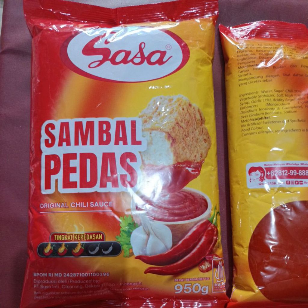 Jual Saos Sasa Sambal 950g – Pedas Nikmat & Praktis | Shopee Indonesia