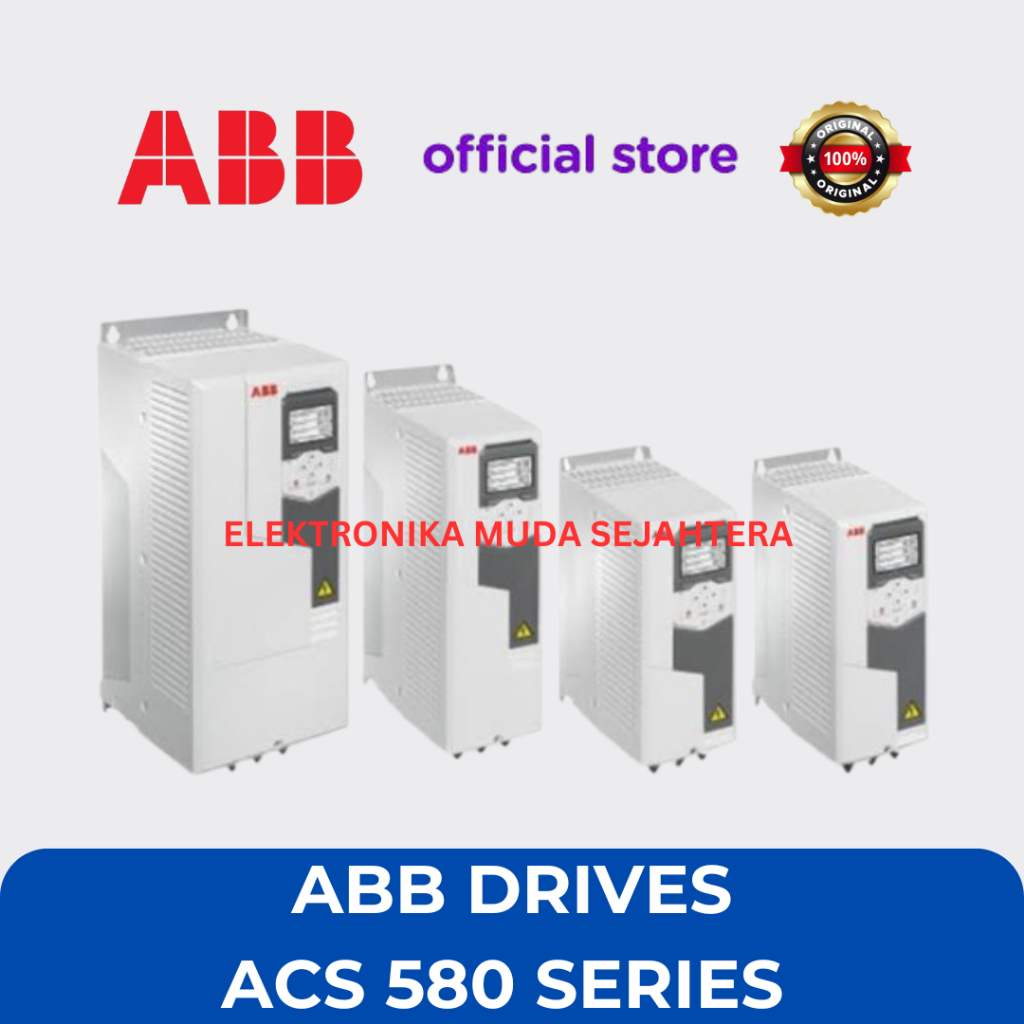 Jual ABB INVERTER ACS580-01-073A-4 37kW / 50HP 380V 3 PHASE (ND) / VFD ...