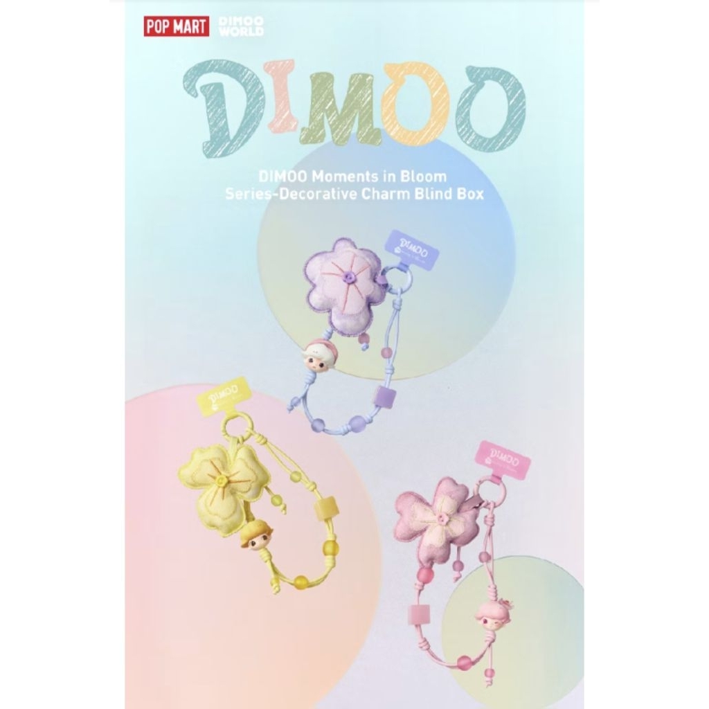 Jual POP MART DIMOO MOMENTS IN BLOOM DECORATIVE PHONE STRAP ORIGINAL ...