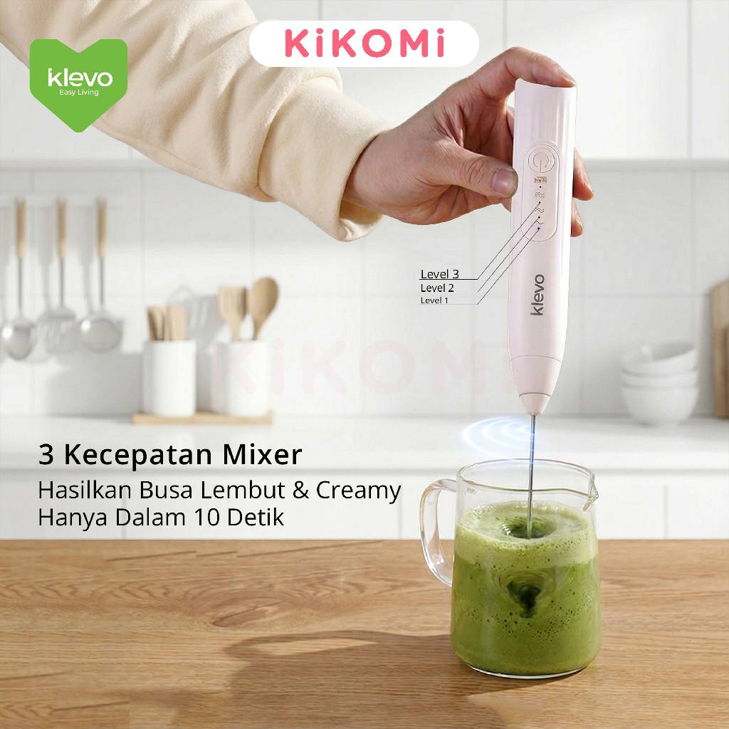 Jual KLEVO AMIXER PENGOCOK TELUR PEMBUIH SUSU ELECTRIC USB PORTABLE ...