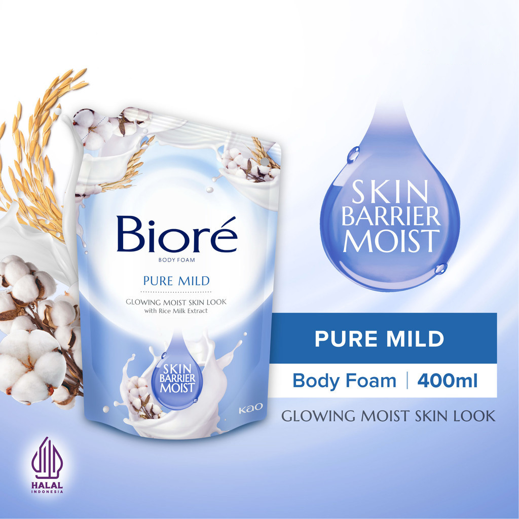 Jual BIORE Skin Barrier Moist Body Foam Series | Shopee Indonesia