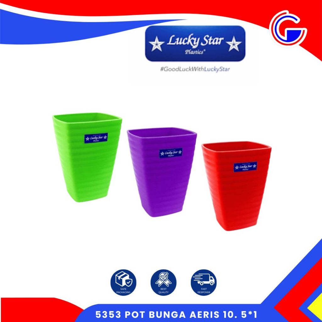 Pot Bunga Aeris Mini - Pot Plastik Mini - Pot Indoor Dalam Ruangan Lucky Star