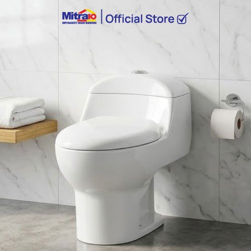 Kloset Toilet WC Duduk Tidy FSA0042 Closet One Piece - Garansi 15 Tahun [INCLUDE PACKING KAYU]
