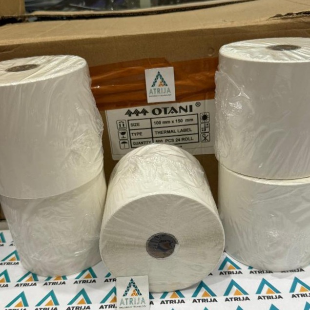 Jual Label Sticker Thermal OTANI 100x150 isi 500 pcs Sticker Resi JNE ...