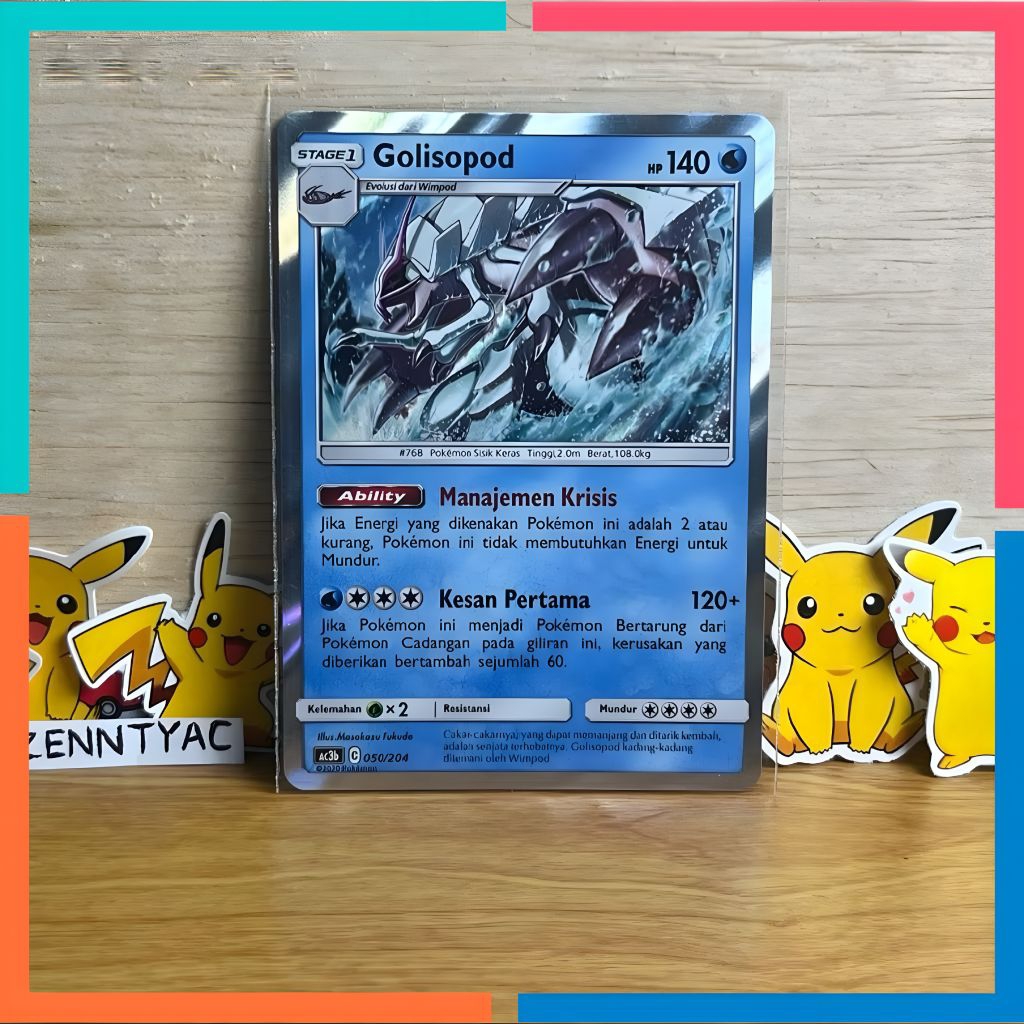 Jual Golisopod Ac3b 050/204 Holo, Kartu Pokemon TCG Indonesia | Shopee  Indonesia