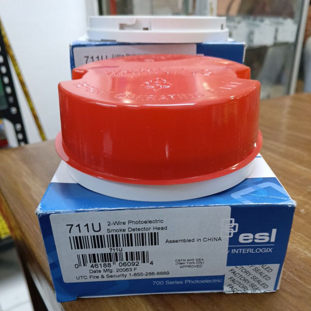 Jual PHOTOELECTRIC SMOKE DETECTOR ESL 711U + BASE ORIGINAL | Shopee ...