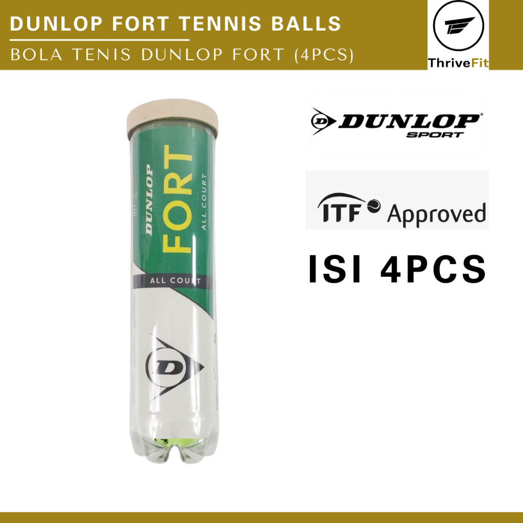 Jual DUNLOP Fort Tennis Balls / Bola Tenis Dunlop - Isi 4pcs | Shopee ...