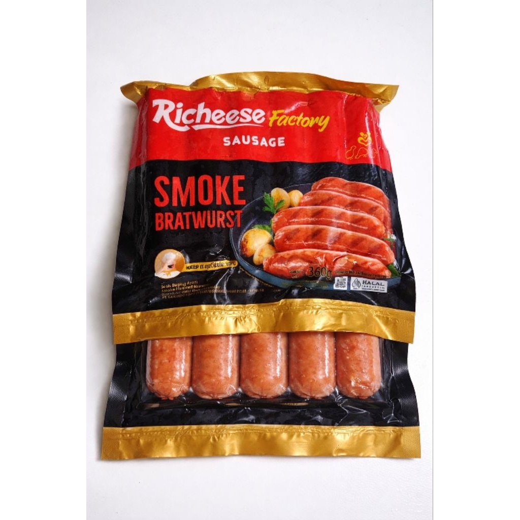 Jual Sosis Richeese Factory Smoke Bratwurst 360gr | Shopee Indonesia