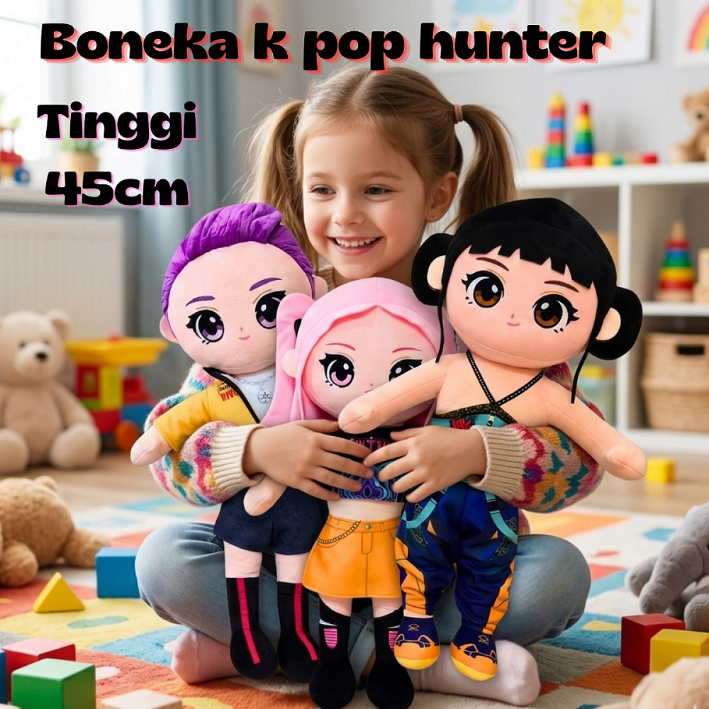 Jual BONEKA K-POP HUNTER DEMON LUCU UKURAN 45CM KARAKTER MIRA RUMI ZOEY ...