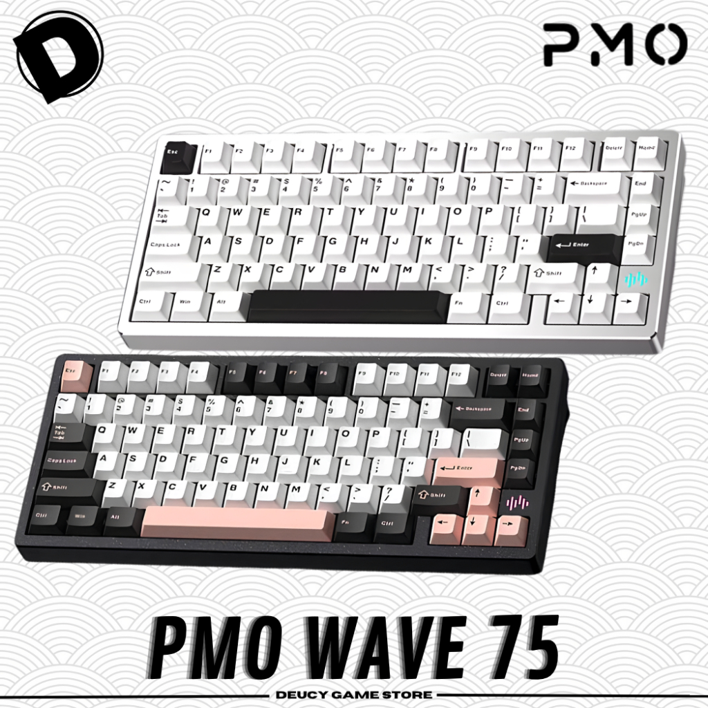 Jual PMO Wave75 Aluminum Mechanical Keyboard Triple Connection Hot-swap ...