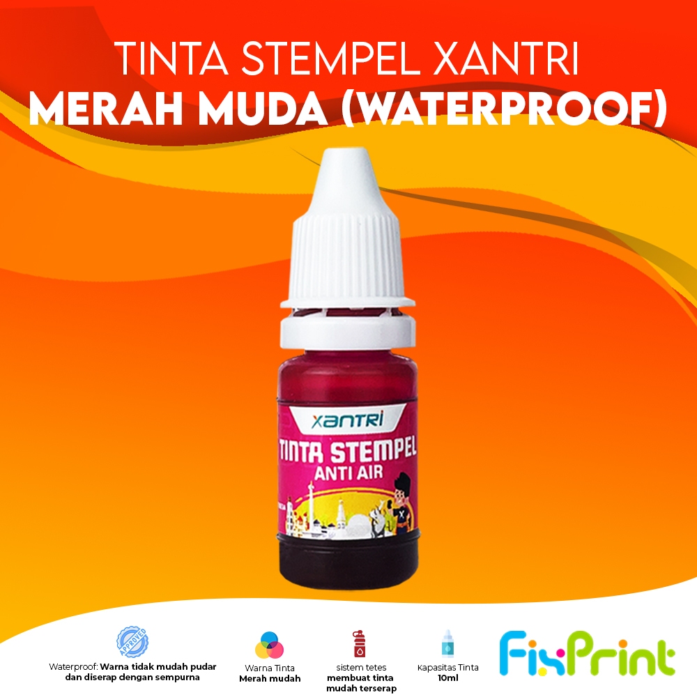 Jual Tinta Stempel Flash Pink 10ml, Refill Stamp Ink Waterproof Merah ...
