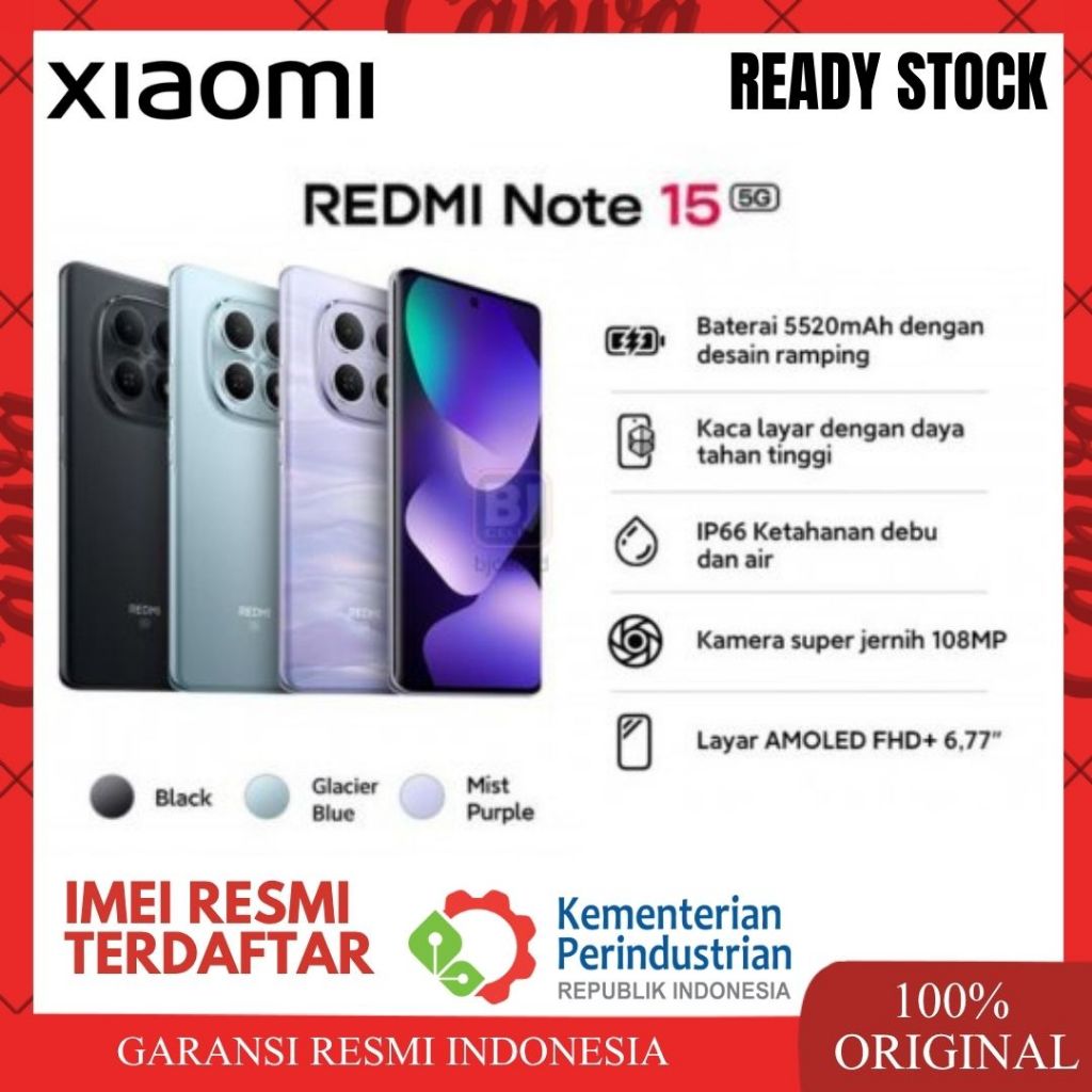 Jual Xiaomi Redmi Note 15 5G Terlengkap & Harga Terbaru Oktober 2026 ...