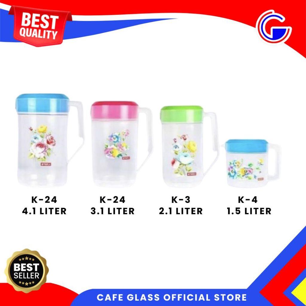 Teko Plastik Tebal Murah - Water Jug Lion Star - Teko Plastik 1.4L/2.1L/3.1L/4.1L
