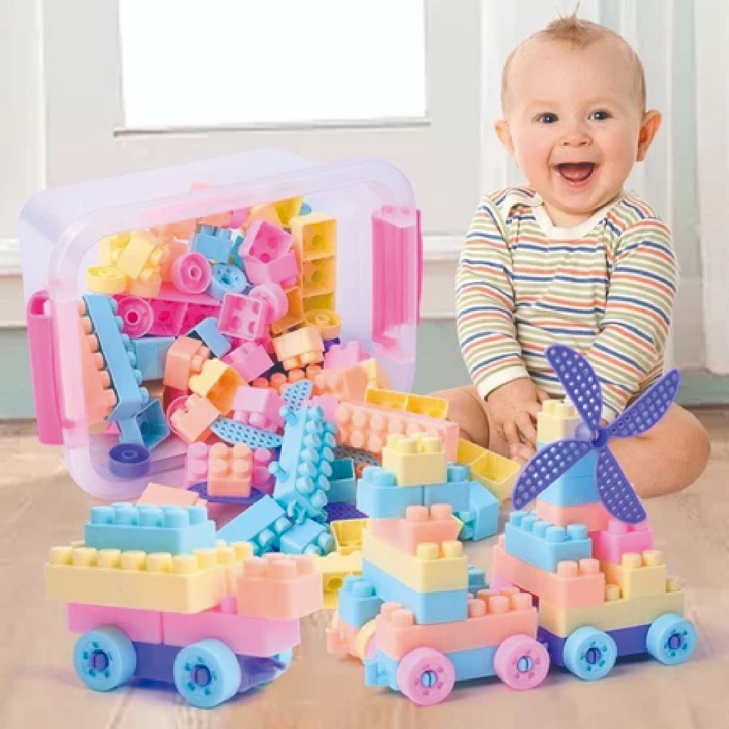 Jual NIMI Mainan Blocks Bricks 384PCS Mainan Susun Balok Free Box ...