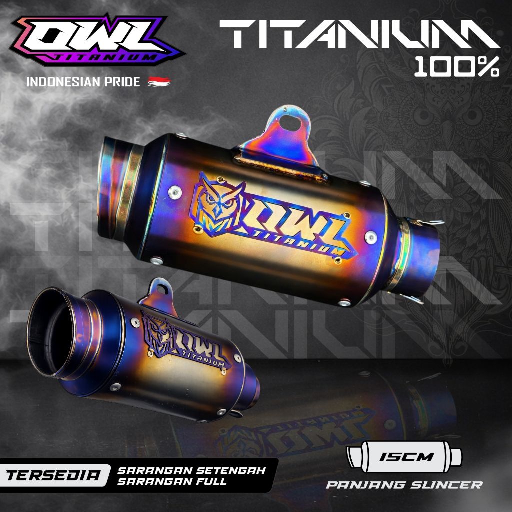 Jual Knalpot racing original OWL TITANIUM untuk semua type motor Mx ...
